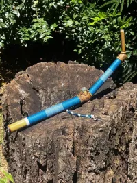 Imagem de Tepi Aplicador de Rapé - Azul na forca do Mar